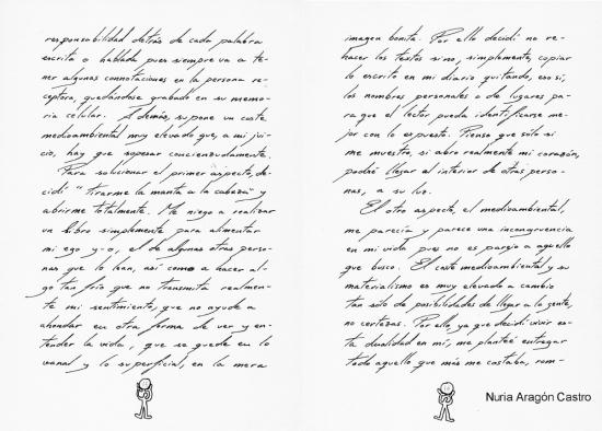 Manuscrito "Sentimientos, Dibujos y Reflexiones Espirituales" - pags 13 y 14