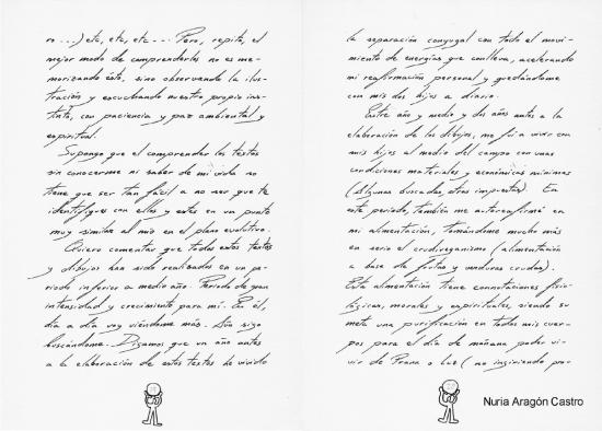 Manuscrito "Sentimientos, Dibujos y Reflexiones Espirituales" - pags 17 y 18